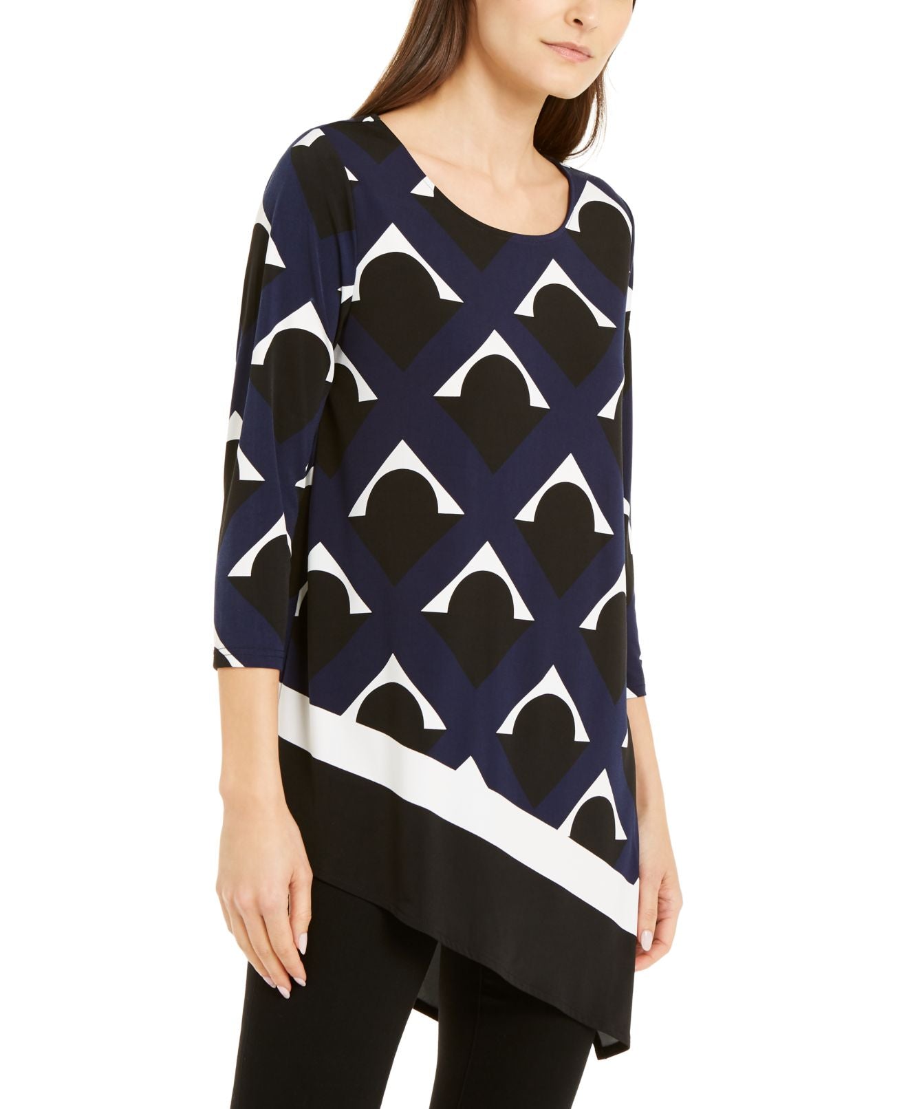 Alfani Women's Blouse Midnight Blue Size Small