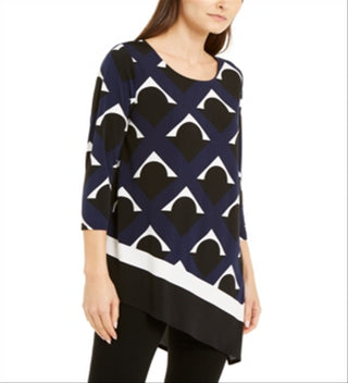 Alfani Women's Blouse Midnight Blue Size Small