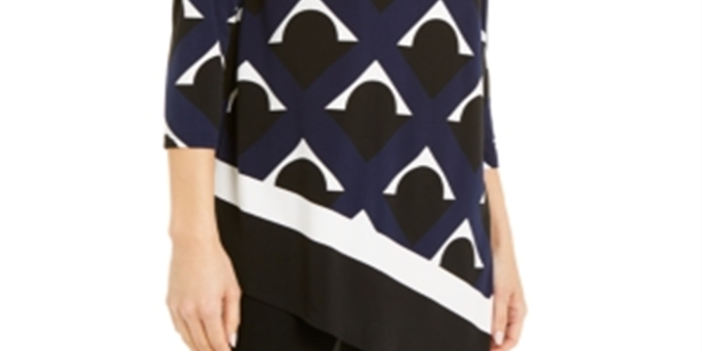 Alfani Women's Blouse Midnight Blue Size Small