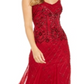 Adrianna Papell Beaded Gown - Cranberry Red Size 4
