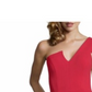 Betsy & Adam Women's One Shoulder Crepe Gown Red Size 4