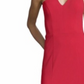 Betsy & Adam Women's One Shoulder Crepe Gown Red Size 4
