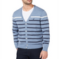 Nautica Men's Classic Fit Striped Cardigan Blue Size XXX-Large