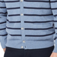 Nautica Men's Classic Fit Striped Cardigan Blue Size XXX-Large