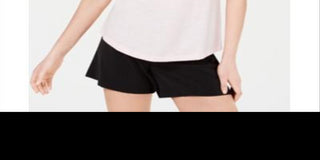 Maison Jules Women's V-Neck Patch-Pocket T-Shirt  Pink Size 2XL