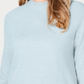 Karen Scott Women's Zip-Back Mock-Neck Sweater  Blue  Size XS