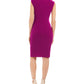 Vince Camuto Women's Asymmetrical Ruched Dress Pink Size 8