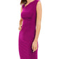 Vince Camuto Women's Asymmetrical Ruched Dress Pink Size 8