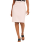 Bar III Women's Belted Pencil Skirt Pink Size 10