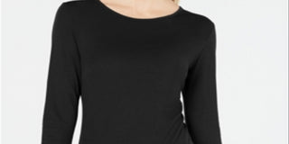 Ideology Women's Workout Fitness Pullover Top Black Size XL