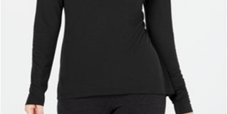 Ideology Women's Workout Fitness Pullover Top Black Size XL
