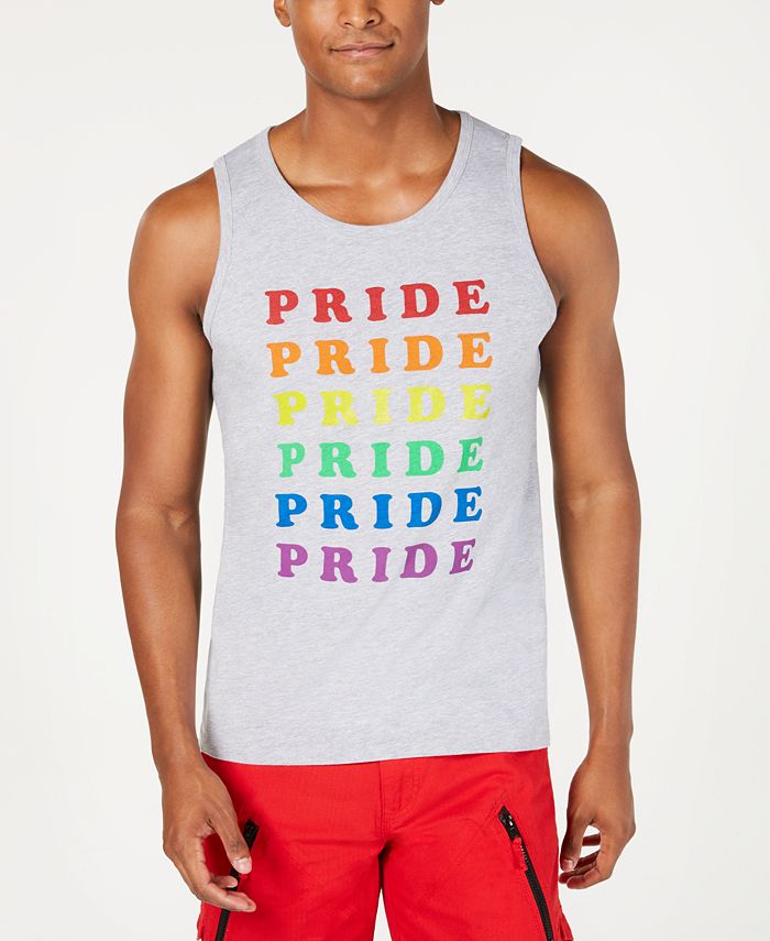 I.n.c. Unisex Rainbow Pride Graphic Tank Benefitting the Trevor Project Gray Size XSMLMEDREG