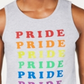 I.n.c. Unisex Rainbow Pride Graphic Tank Benefitting the Trevor Project Gray Size XSMLMEDREG