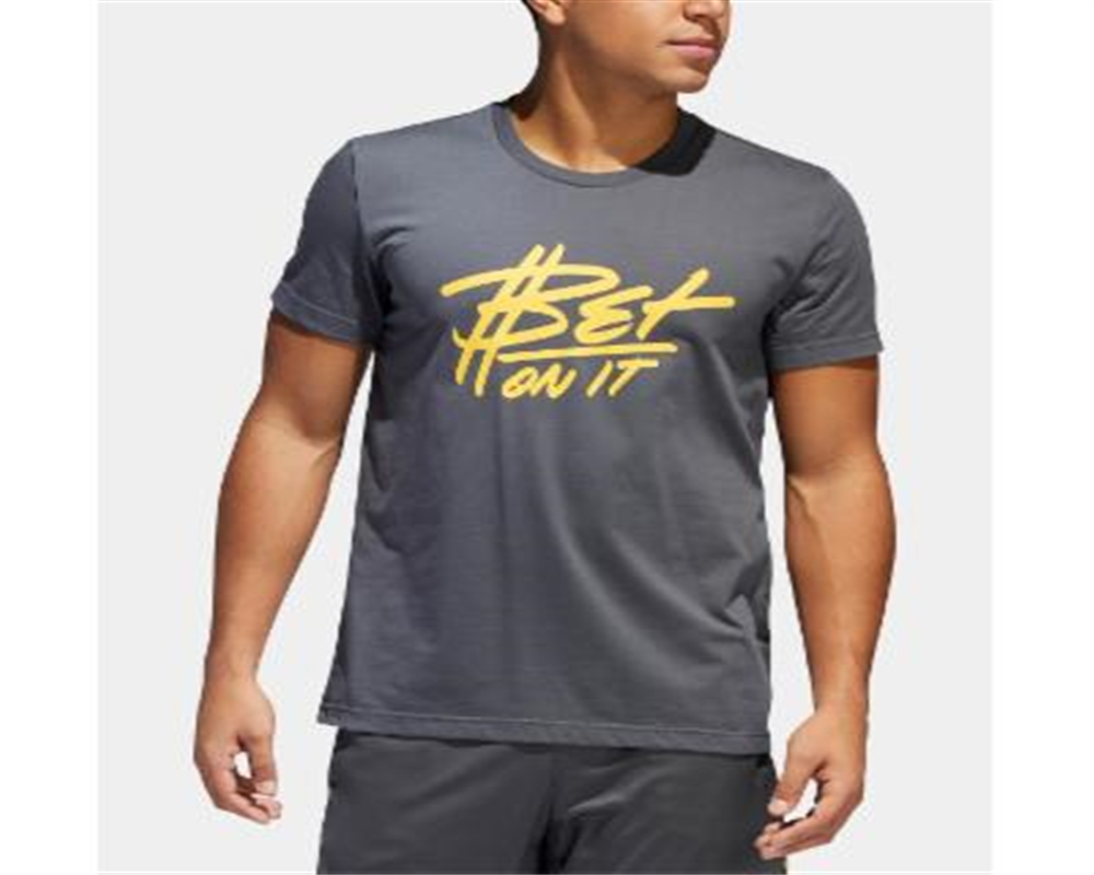 Adidas Men's ClimaLite Graphic T-Shirt Gray Size XXL