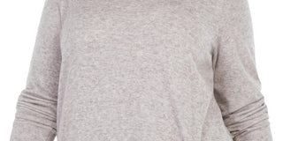 INC International Concepts Women's Plus Size Drawstring-Ruched To Heather Belle Grey Size 1X