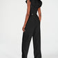 Calvin Klein Women's Sleeveless Belted Jumpsuit Black Size 4