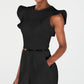 Calvin Klein Women's Sleeveless Belted Jumpsuit Black Size 4