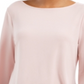 Charter Club Women's Petite Tie-Detail Sweater  Ballet Ribbon Pink Size Petite S