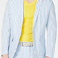 INC International Concepts Men's Seersucker Slim Fit Sportcoat Blue Size XXX-Large