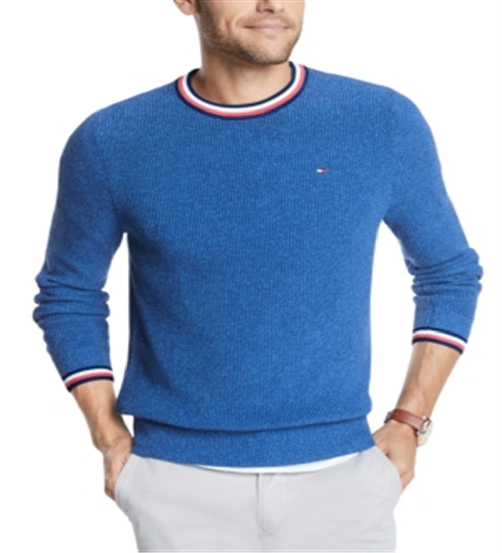 Tommy Hilfiger Men's Crewneck Pullover Sweater Blue Size Medium M