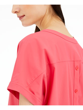 Alfani Women's V-Neck Solid Blouse Pink Size Medium