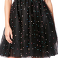 Betsey Johnson Women's Embellished Mini Party Dress Black Size 8