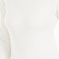 Calvin Klein Women's Logo-Stripe Mock-Neck T-Shirt Cloud Size  L