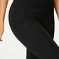 Calvin Klein Women's Performance High-Waist Mesh-Trimmed Cropped Leggings  Black Size 2XL