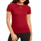 Ideology Women's  Seamless Perforated Top  Red Size Medium