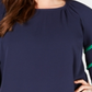 Charter Club Women's Plus Tiered Sleeve Top Blue Size 1X