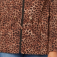 Charter Club Women's Petite Leopard-Print Zipper-Print Jacket  Taupe Combo  Size Petite M