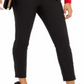 INC Women's Petite Bow-Waistband Skinny Pants  Black Size 8 P