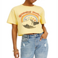 Junk Food Women's Grateful Dead Graphic Cropped T-Shirt Yellow Size XL