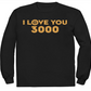 Marvel Men's Endgame I Love You 3000 Arc Reactor Symbol Long Sleeve Graphic Tee Black Size X-Large
