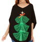 Charter Club Women's Tulle Tree Top Black  One Size