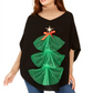 Charter Club Women's Tulle Tree Top Black  One Size