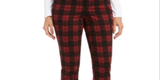 Charter Club Women's Plaid Lexington Jeans Black Size 6 Petite