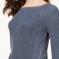 INC International Concepts Women's Waffle Knit Side Zip Tunic Sweater Blue Size XX-Large