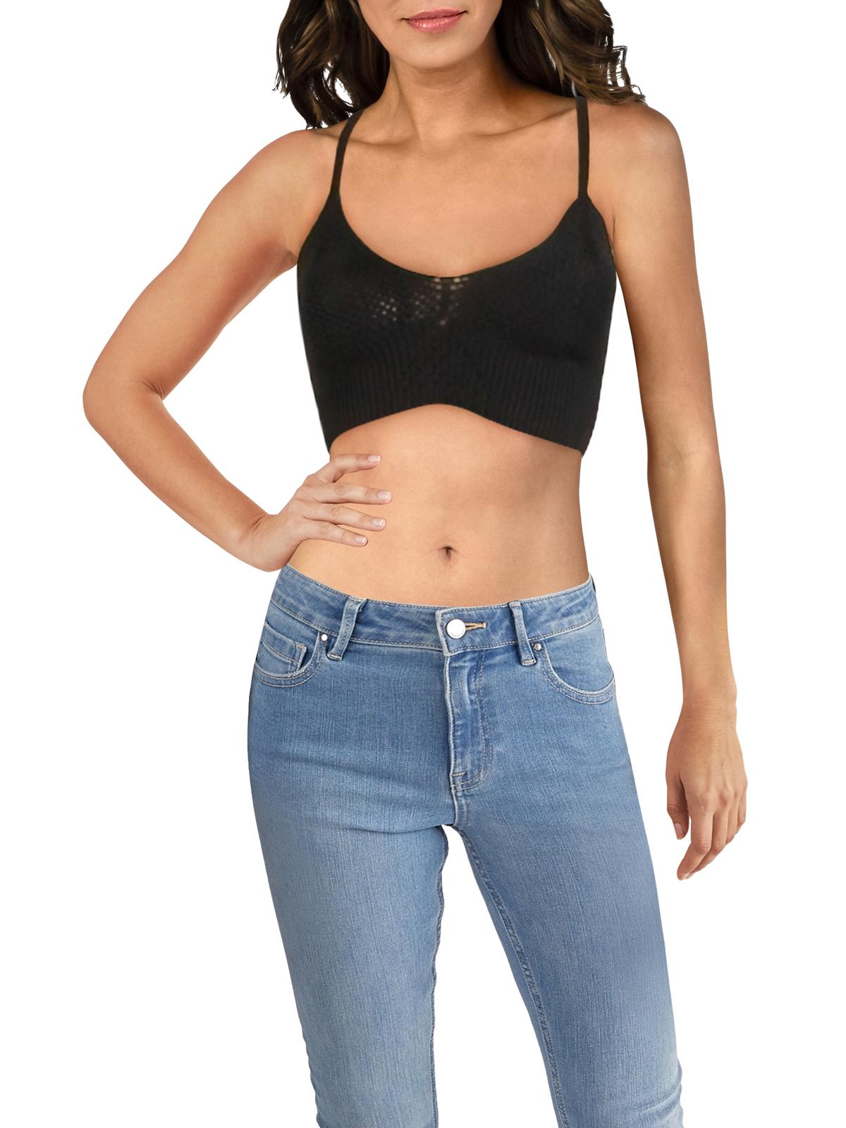 Free People Women's Intimates Solid Everyday Bralette Black Size Medium