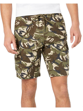 American Rag Men's Camo Drawstring Cargo Shorts Green Size Large