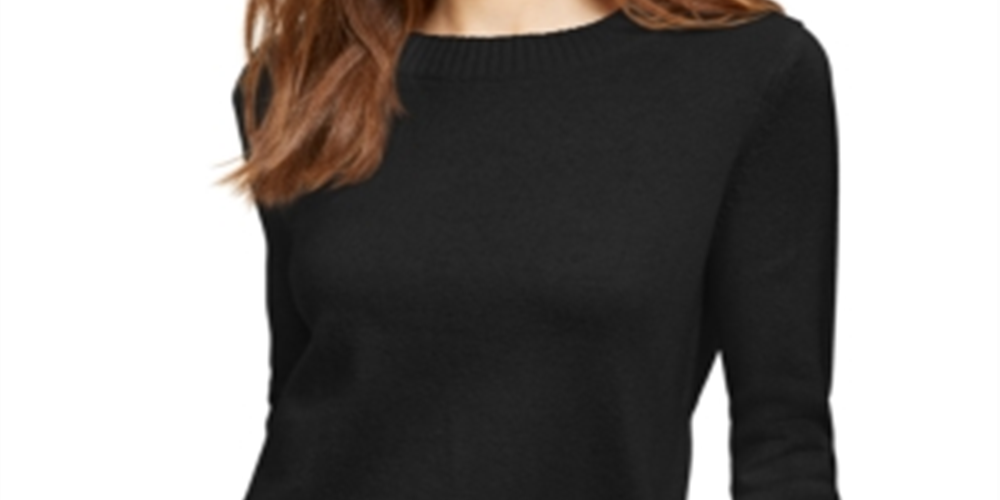 Michael Kors Women's Tie Sleeve Sweater Black Size XX-Large