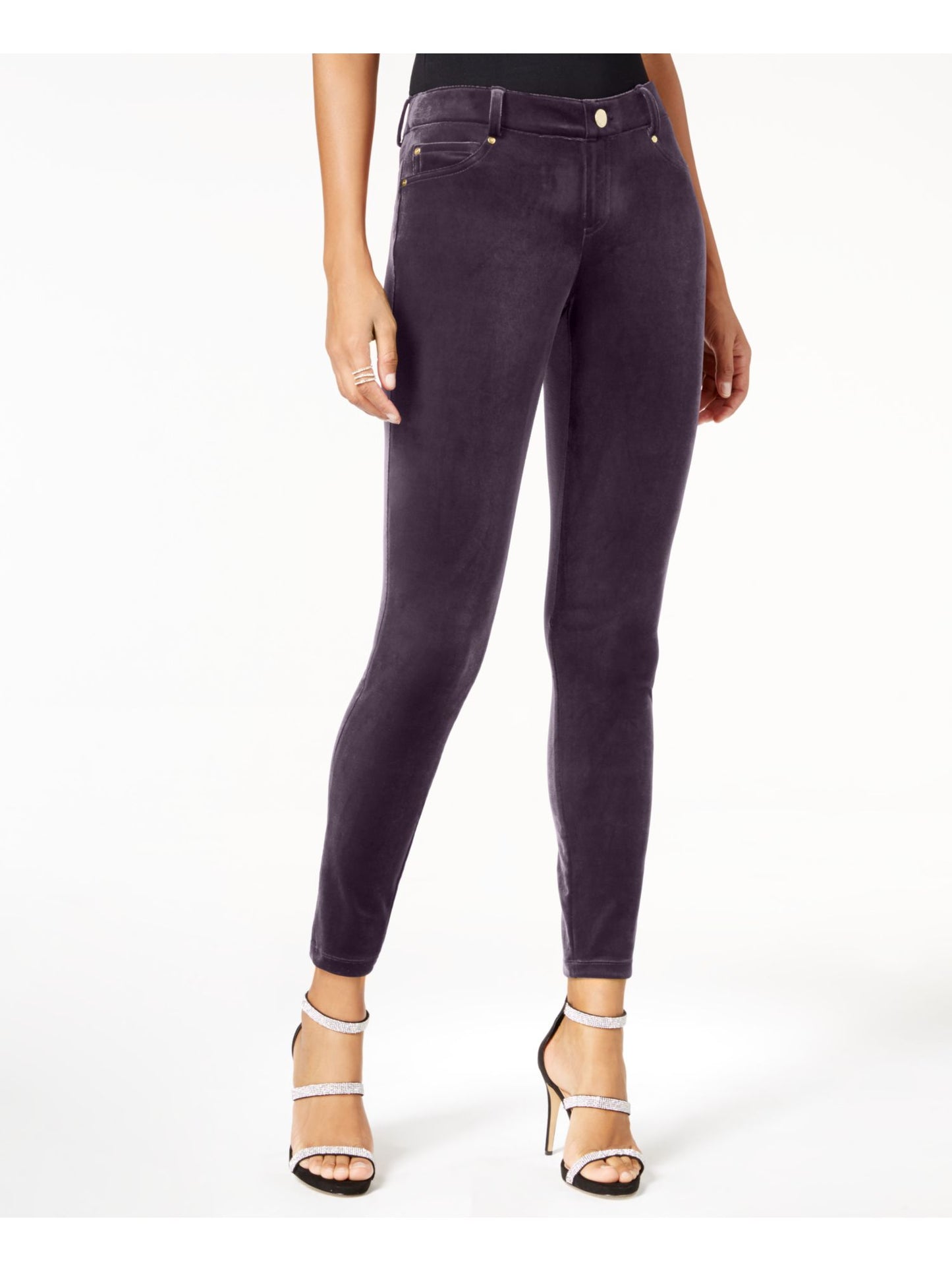 INC International Concepts Women's Skinny Pants Purple Size 8
