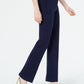 Anne Klein Women's Flare Leg Stretch Twill Pants Blue Size 14