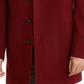 Calvin Klein Men's Prosper X Fit Overcoat Red Size 46