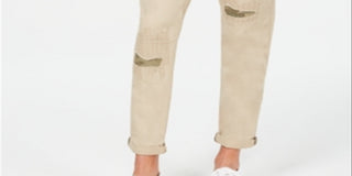 American Rag Men's Embroidered Slim Fit Chino Pants Brown Size Medium