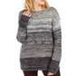 Style & Co Women's Ombre Marled Sweater Gray Size Small
