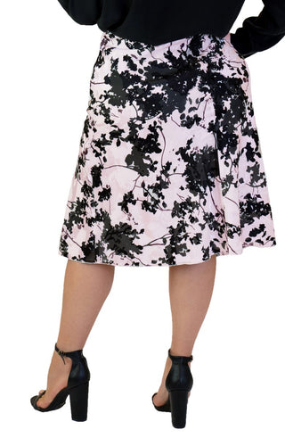 Maree Pour Toi Women's Maree Pour Toi Floral Burnout Skirt  Pink Size 16