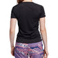 Adidas Women's Run It 3-Stripe T Shirt Black Size Large