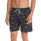 Maui Men's Logo Printed Swim Trunks Black Size Small
