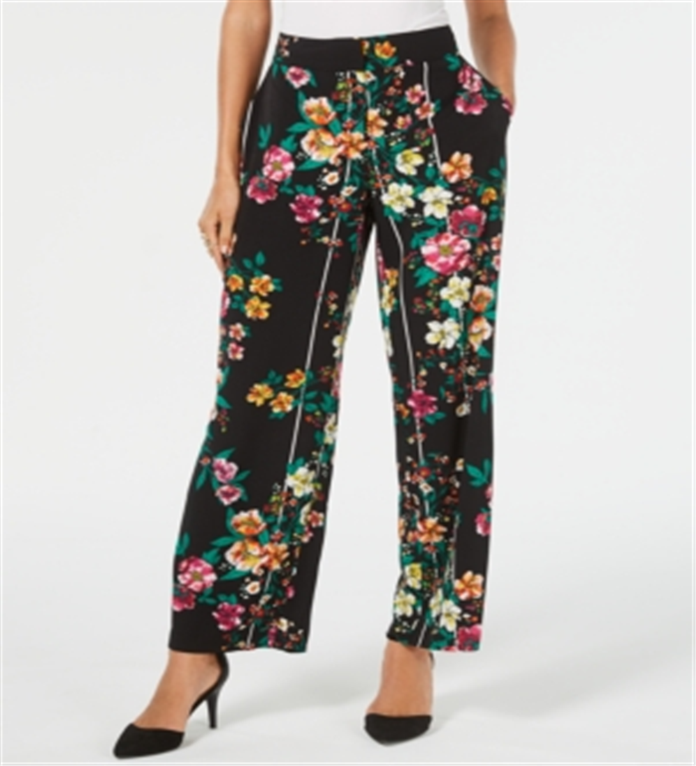 Thalia Sodi Women's Wide Leg Pants Black Size Medium